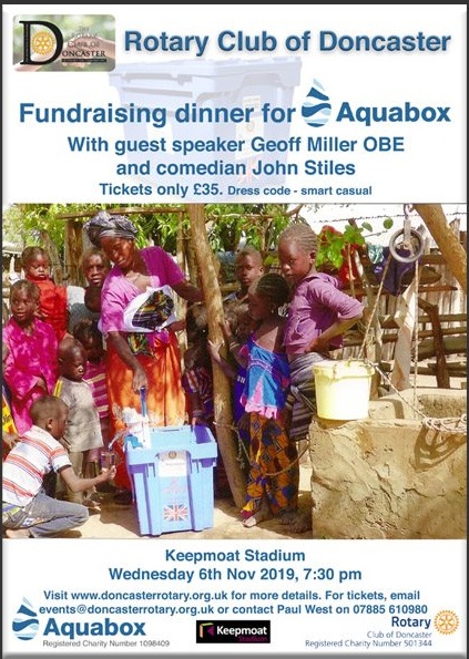 Doncaster RC Aquabox fundraiser Nov 2019