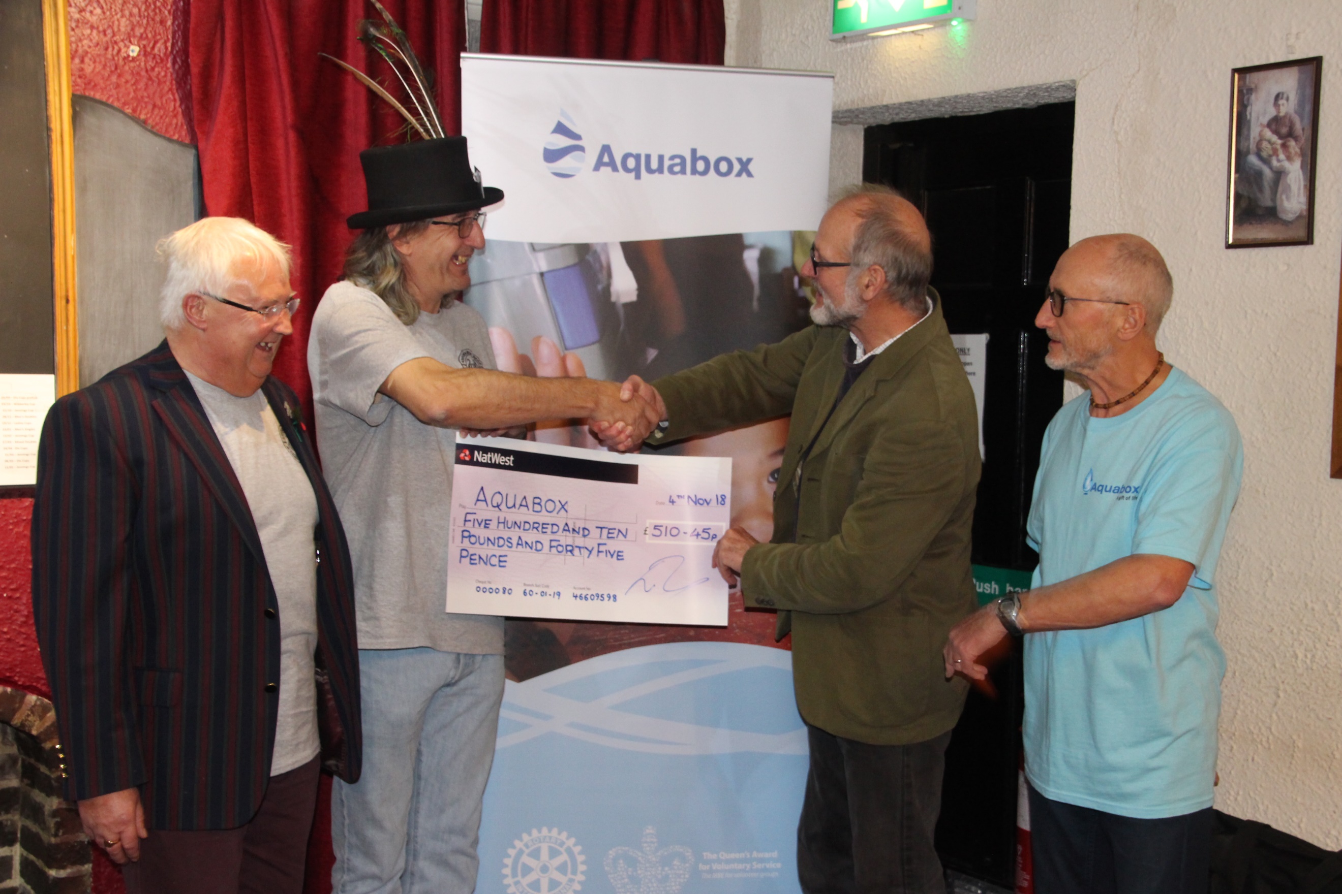 Ashbourne CAMRA Cheque Presentation